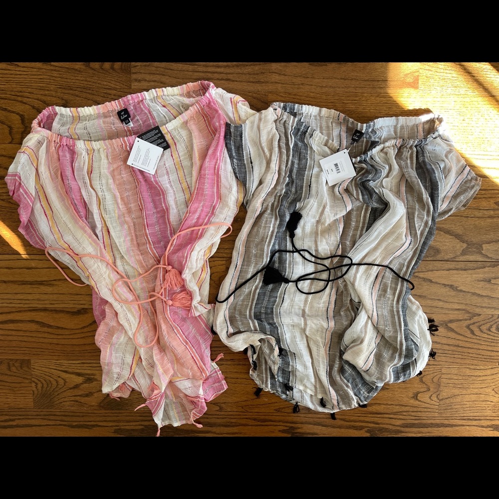 Two NWT Echo New York swim cover-ups